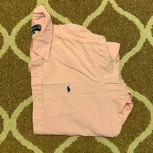 Polo Ralph Lauren button up shirt, pink, Large